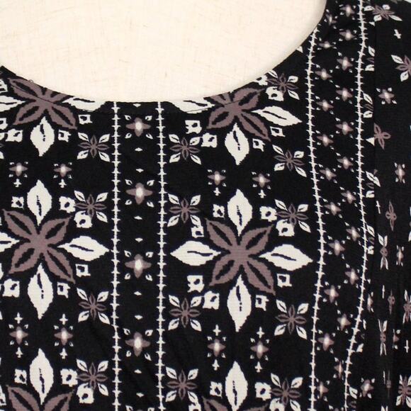 Style & Co Boho Flower Print Blouse Size OX - Picture 10 of 11